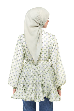 Popsicle Party Ruffled Shirt - Pistachio