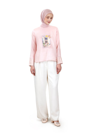 Postcard Basic Blouse - Pink