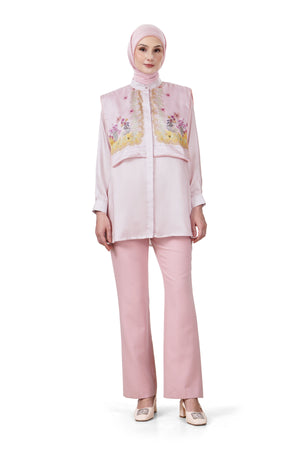 Postcard Cape Shirt - Pink