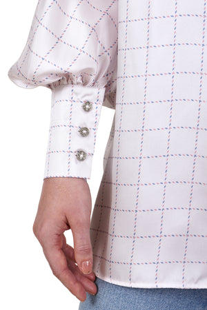 Postcard Puffy Shirt - Pink
