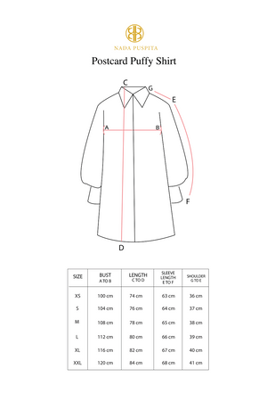 Postcard Puffy Shirt - Pink