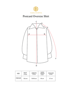 Postcard Oversize Shirt - Pink
