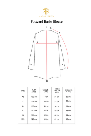 Postcard Basic Blouse - Navy