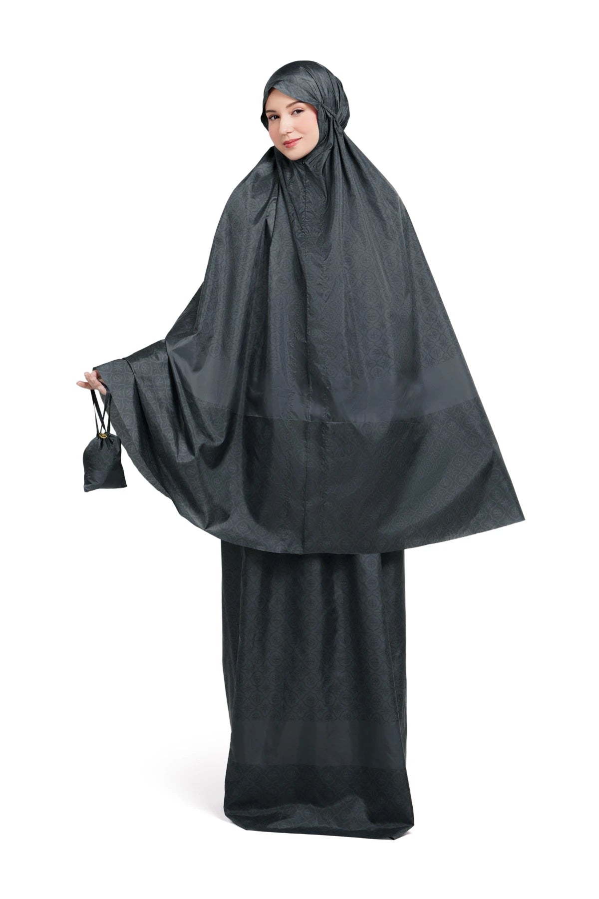 Solace Monogram Pocket Prayer Robe - Charcoal