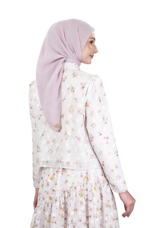 Postcard Crop Shirt - Soft Pink