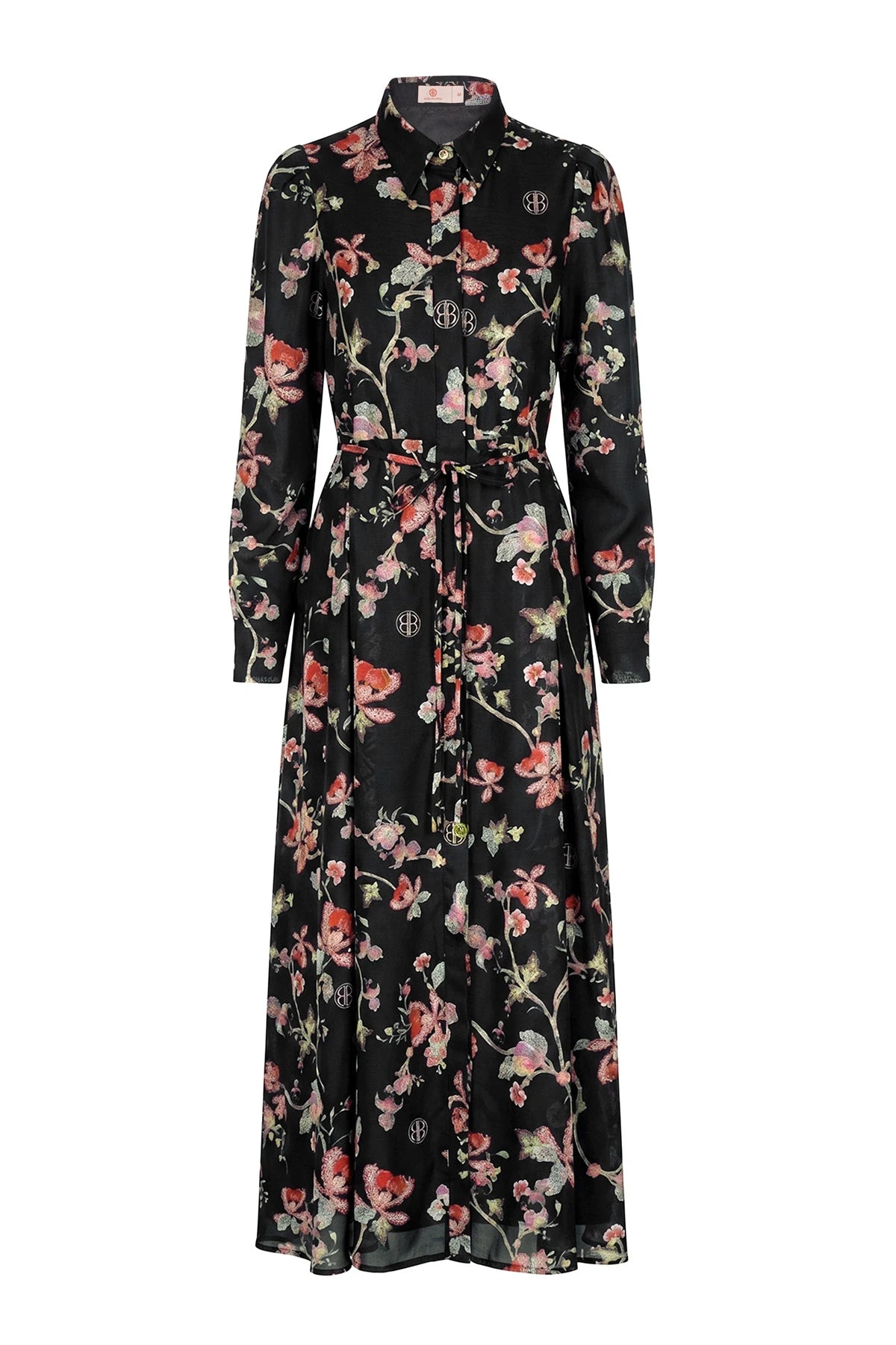 Puspa Shirt Dress - Black