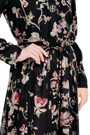 Puspa Shirt Dress - Black