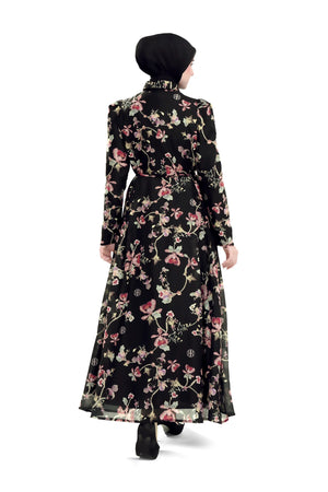 Puspa Shirt Dress - Black