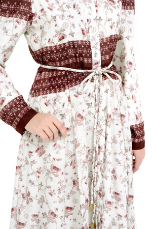 Puspa Shirt Dress - White