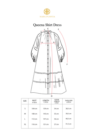 Queena Shirt Dress - Cream