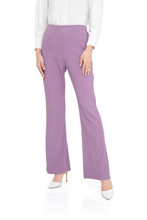 Fitted Knit Pants - Purple
