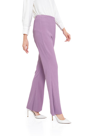 Fitted Knit Pants - Purple