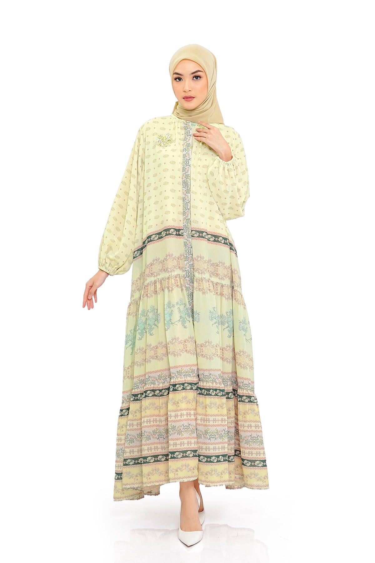 Queena Shirt Dress - Cream