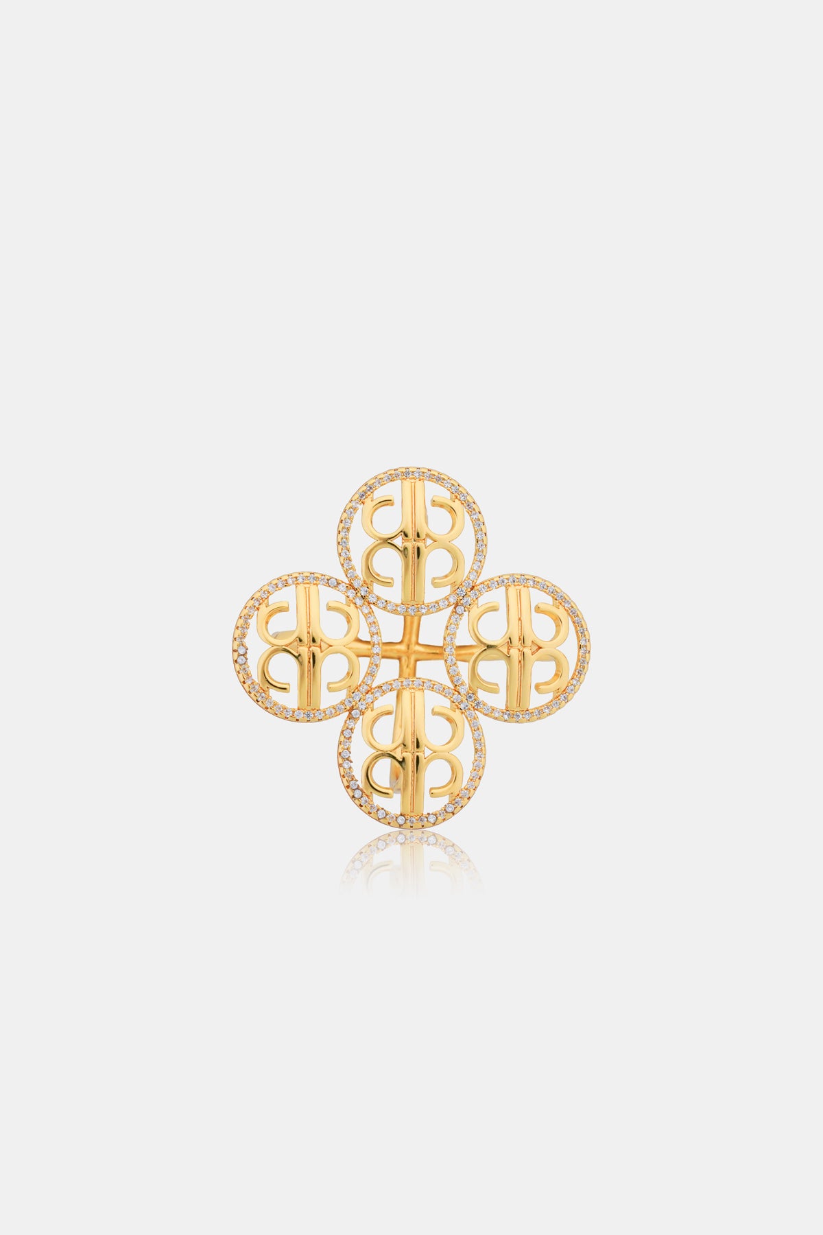 Quina Ring Brooch - Gold