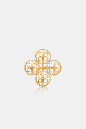 Quina Ring Brooch - Gold