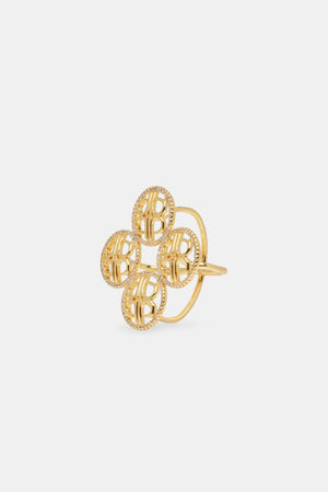 Quina Ring Brooch - Gold