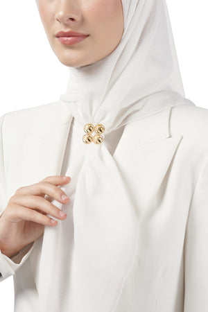 Quina Ring Brooch - Gold