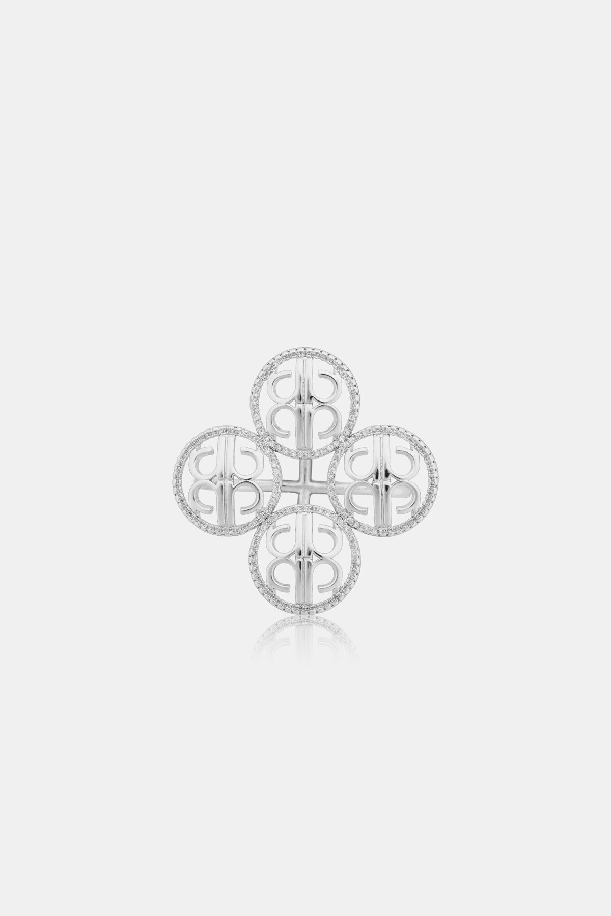 Quina Ring Brooch - Silver