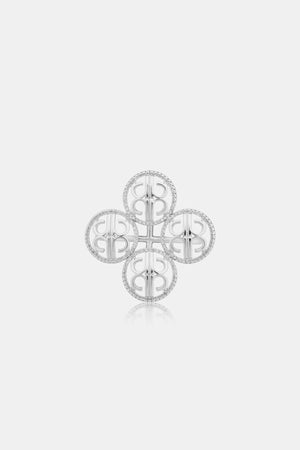 Quina Ring Brooch - Silver
