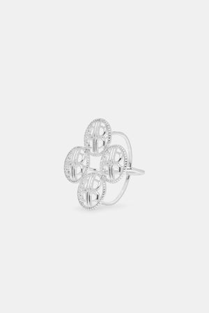 Quina Ring Brooch - Silver