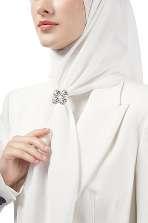 Quina Ring Brooch - Silver