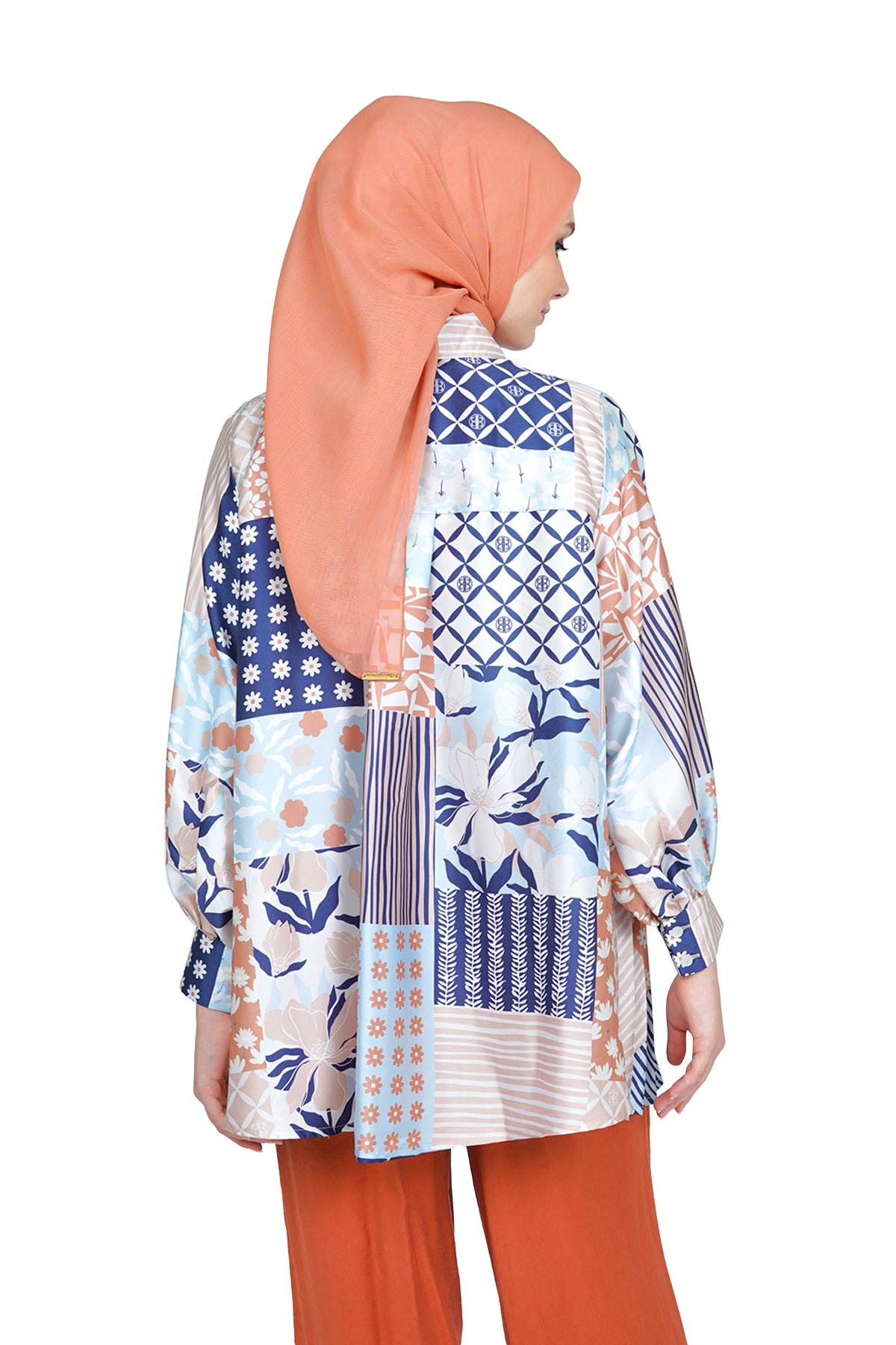 Quirky Pleats Shirt - Multicolor - Nada Puspita