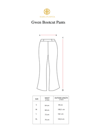 Gwen Bootcut Pants - White