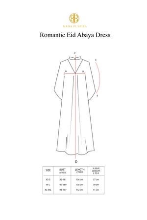 Romantic Eid Abaya Dress - Nude