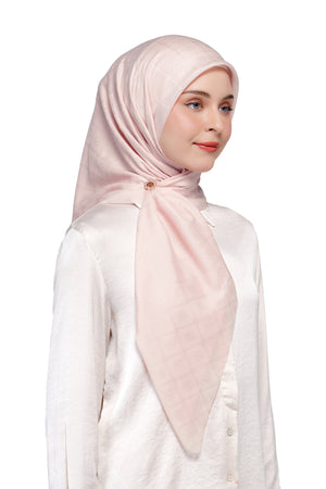 Basic Monogram Scarf - Rose Quartz