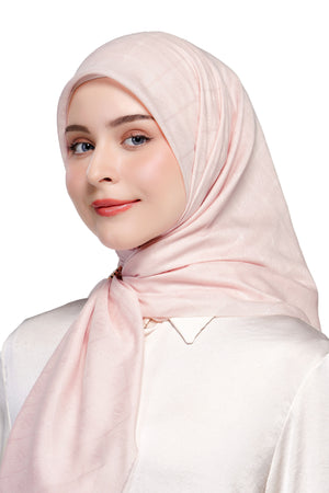 Basic Monogram Scarf - Rose Quartz