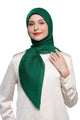 Basic Monogram Scarf - Rain Forest