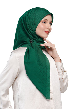 Basic Monogram Scarf - Rain Forest