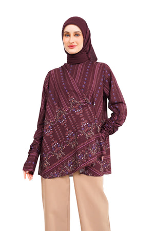 Raudhah Blouse - Maroon