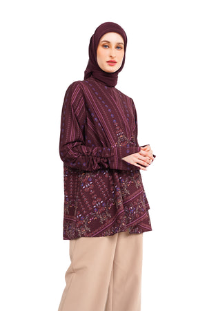 Raudhah Blouse - Maroon