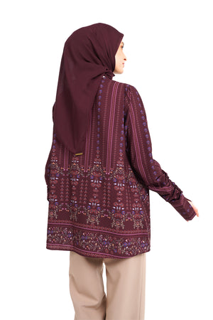 Raudhah Blouse - Maroon