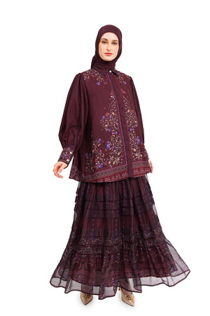 Raudhah Shirt - Maroon