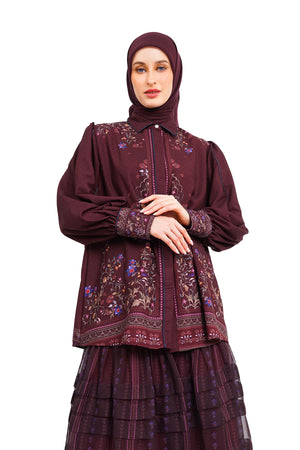 Raudhah Shirt - Maroon