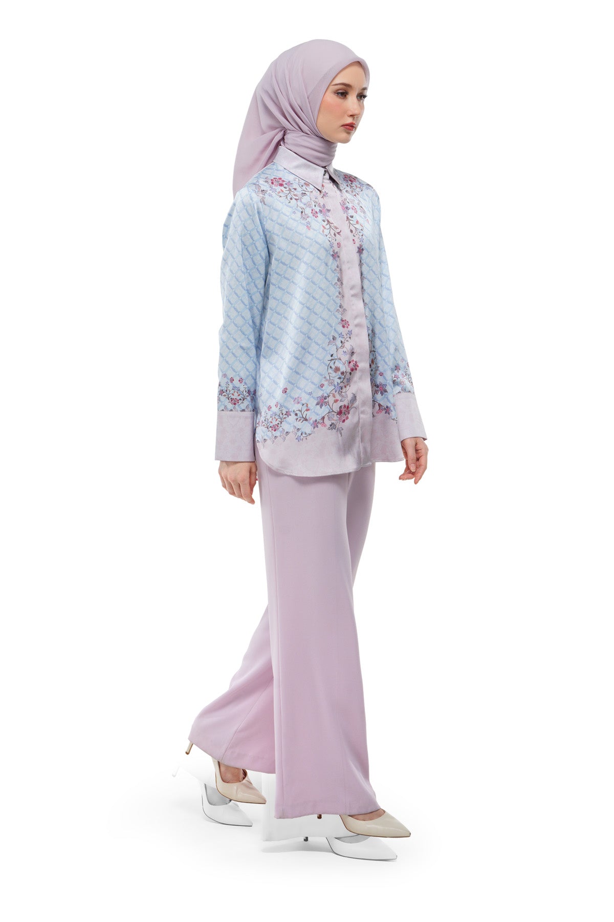 Raudhah Raya Basic Shirt - Blue