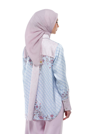 Raudhah Raya Basic Shirt - Blue