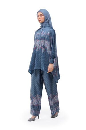 Raudhah Raya Batwing Top - Denim