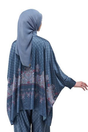 Raudhah Raya Batwing Top - Denim