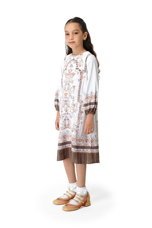 Raudhah Raya Kids Dress - White