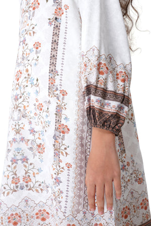 Raudhah Raya Kids Dress - White