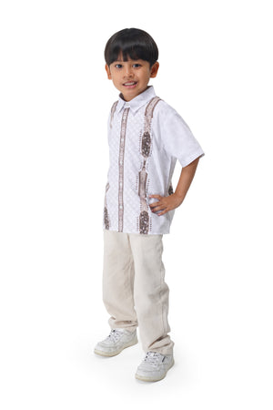 Raudhah Raya Kids Shirt - White