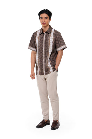 Raudhah Raya Men Shirt - Brown