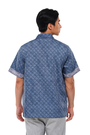 Raudhah Raya Men Shirt - Denim