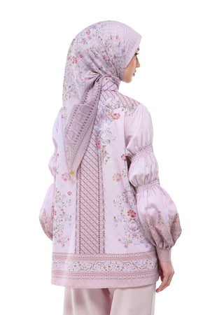 Raudhah Raya Smock Sleeve Shirt - Pink