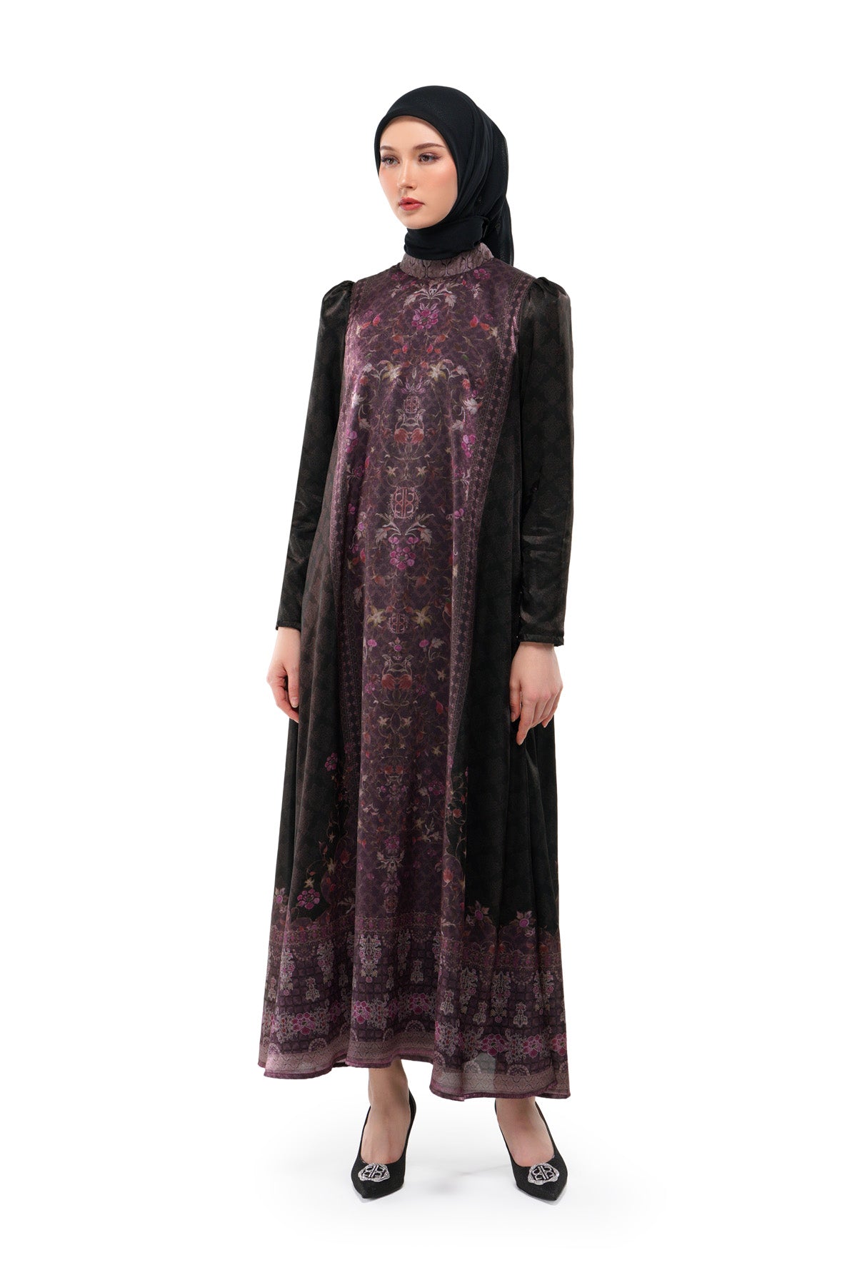 Raudhah Raya Loose Dress - Black