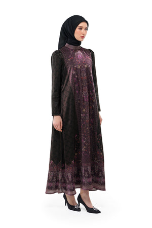 Raudhah Raya Loose Dress - Black