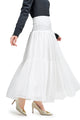Cessa Tiered Skirt - White